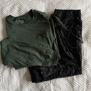 Men Pajamas Sets - 100% Cotton Long Sleeve